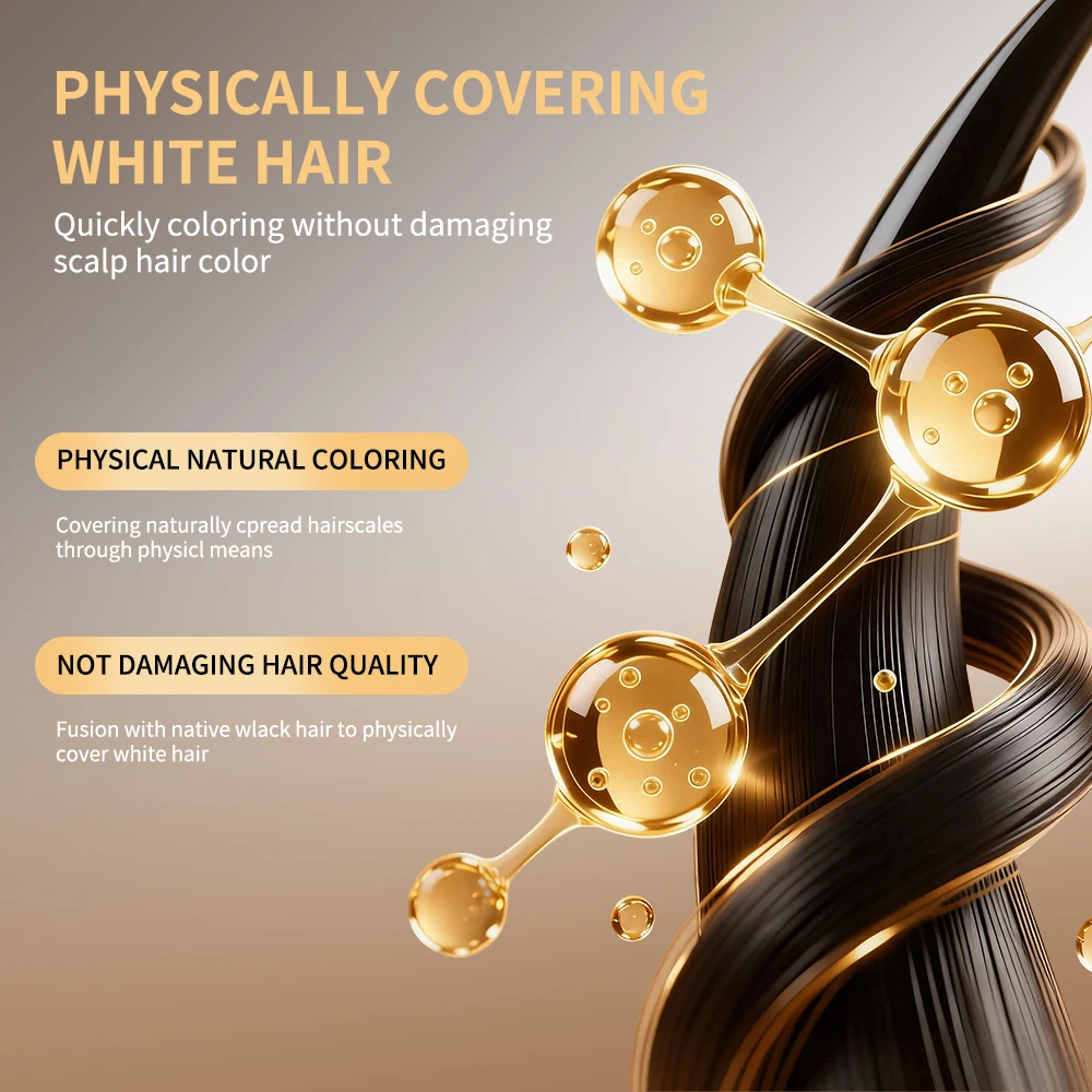 3 in 1 Hair Dye Stick with Comb Teeth - Waterproof, Sweat-Resistant Temporary Hair Color Corrector, Quickly Covers Gray Hair 4
