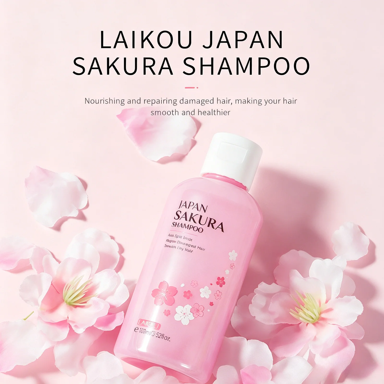 LAIKOU Japan Sakura Shampoo/Conditioner Repair Damaged Hair Moisturizing Nourishing Oil Control Hair Cleansing Care 2
