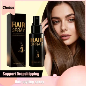 Hair Styling Spray Strong Hold Enhance Luster Non-greasy Quick-Dry Moisturizing Thickening Volumizing Natural Hair Holding Mist 1