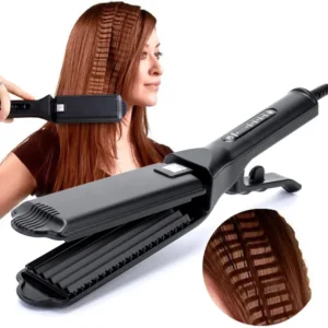 Professional Hair Curler Comb Curling Iron Wand Ceramic Corrugated Wave Corn Irons Wave Curler Iron Corrugation Plate Clip 1
