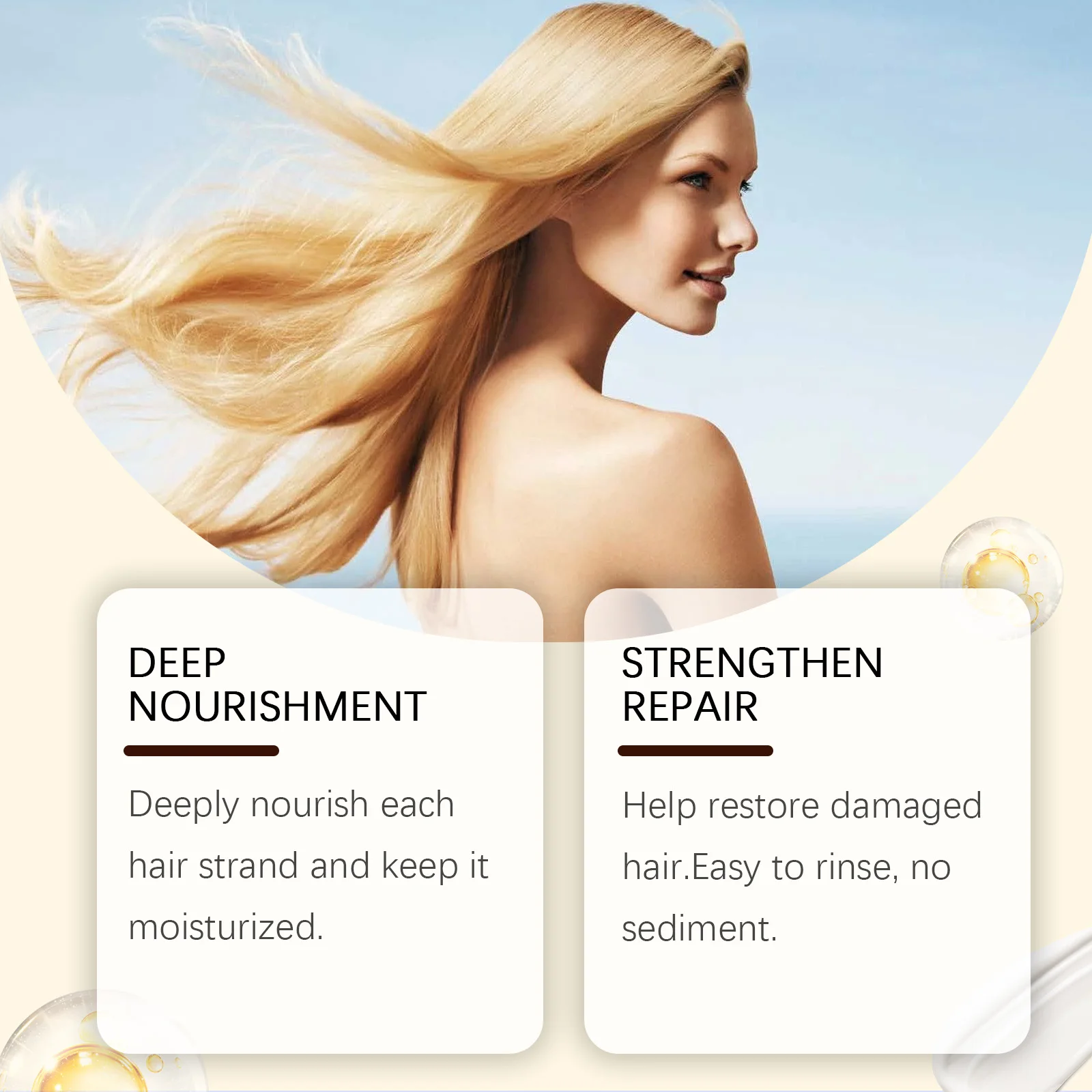 Collagen Shampoo and Conditioner for Hair Cleaning Scalp Nourish Hair Strengthening Shampoo Keratin Repair Mask Soft Hair Care 3