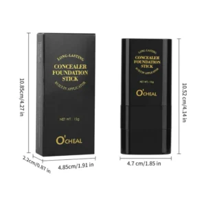 O'CHEAL Perfect Cover Stick Thin And Comfortable Concealer Foundation Cream Stick Instant Natural Waterproof Long-lasting Makeup 1