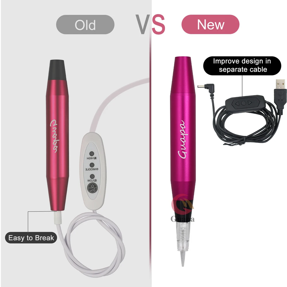 Newest Professional Tattoo Pen Contour Tattoo Gun Machine for Permanent Makeup Eyebrow Lip with Cartridge Needles 4