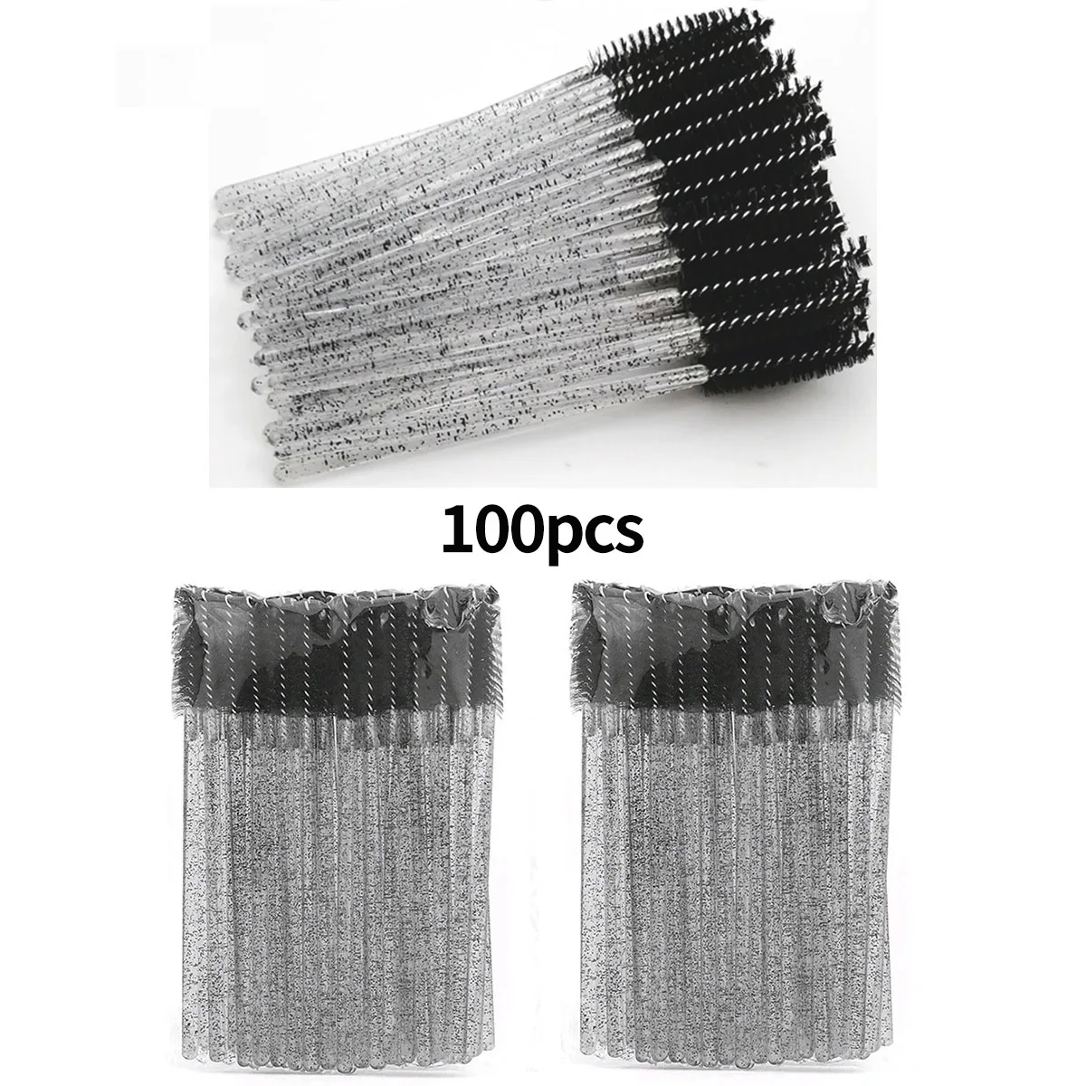 100pcs Disposable Eyelash Brushes Spoolies Micro Lash Mascara Wands Combs Wholesale for Eyelash Extension Makeup Cosmetic Tools 5
