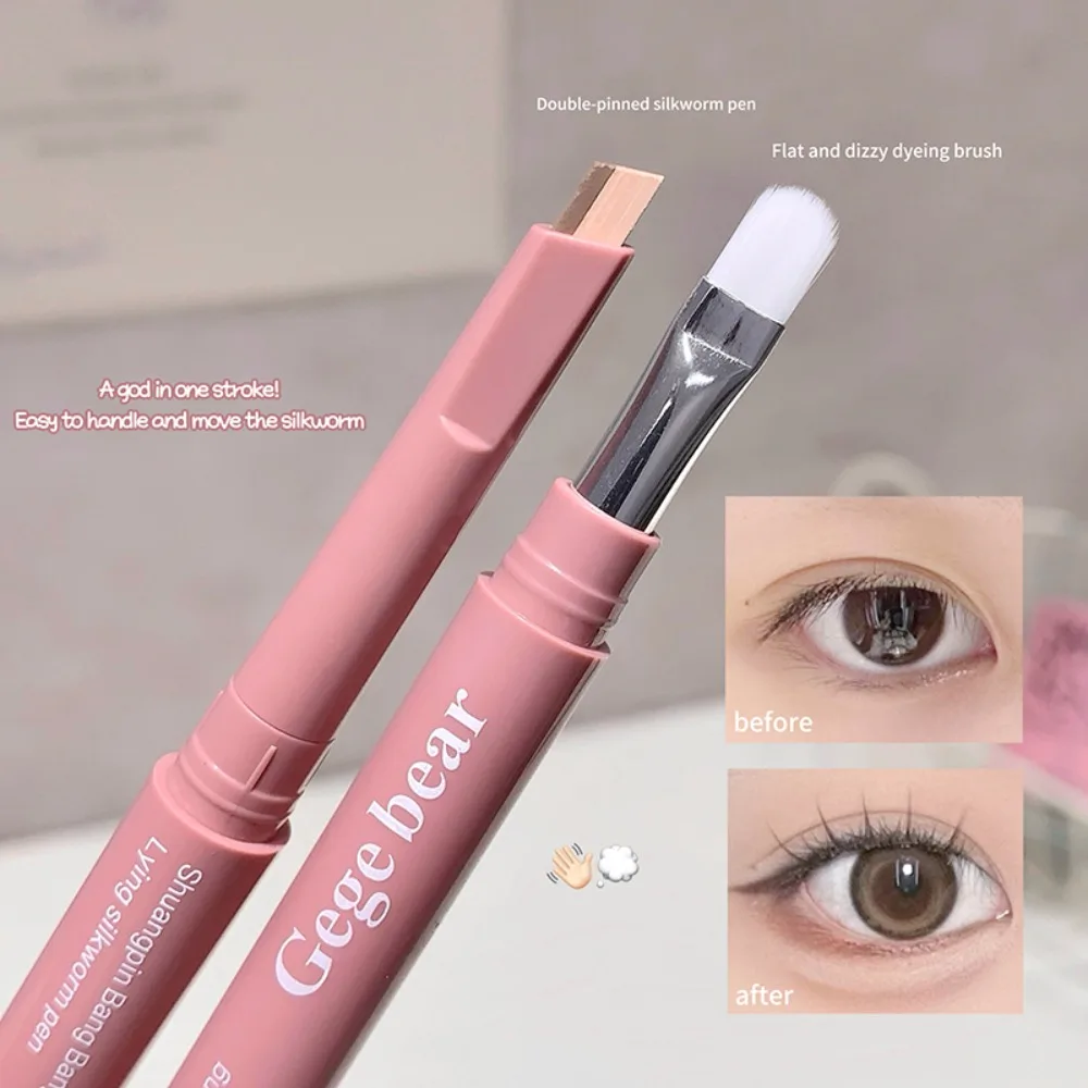 Bicolor Under Eye Pencil 2 In 1 Brightening Highlighter Nude Pink Shadow Stick Aegyo Sal Lying Silkworm Eeyshadow Lash Makeup 5