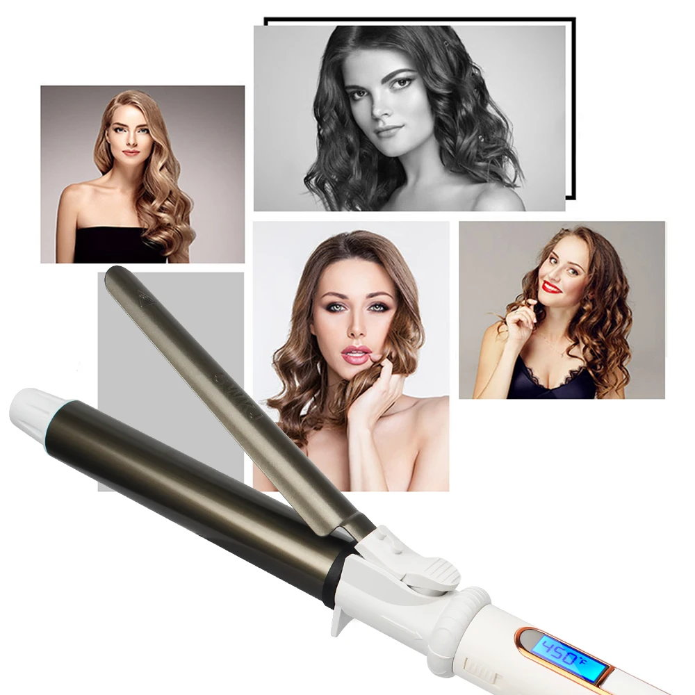 USHOW Professional Ceramic Hair Curler Curling Iron Roller Curls Wand Waver Fashion Styling Tool 6