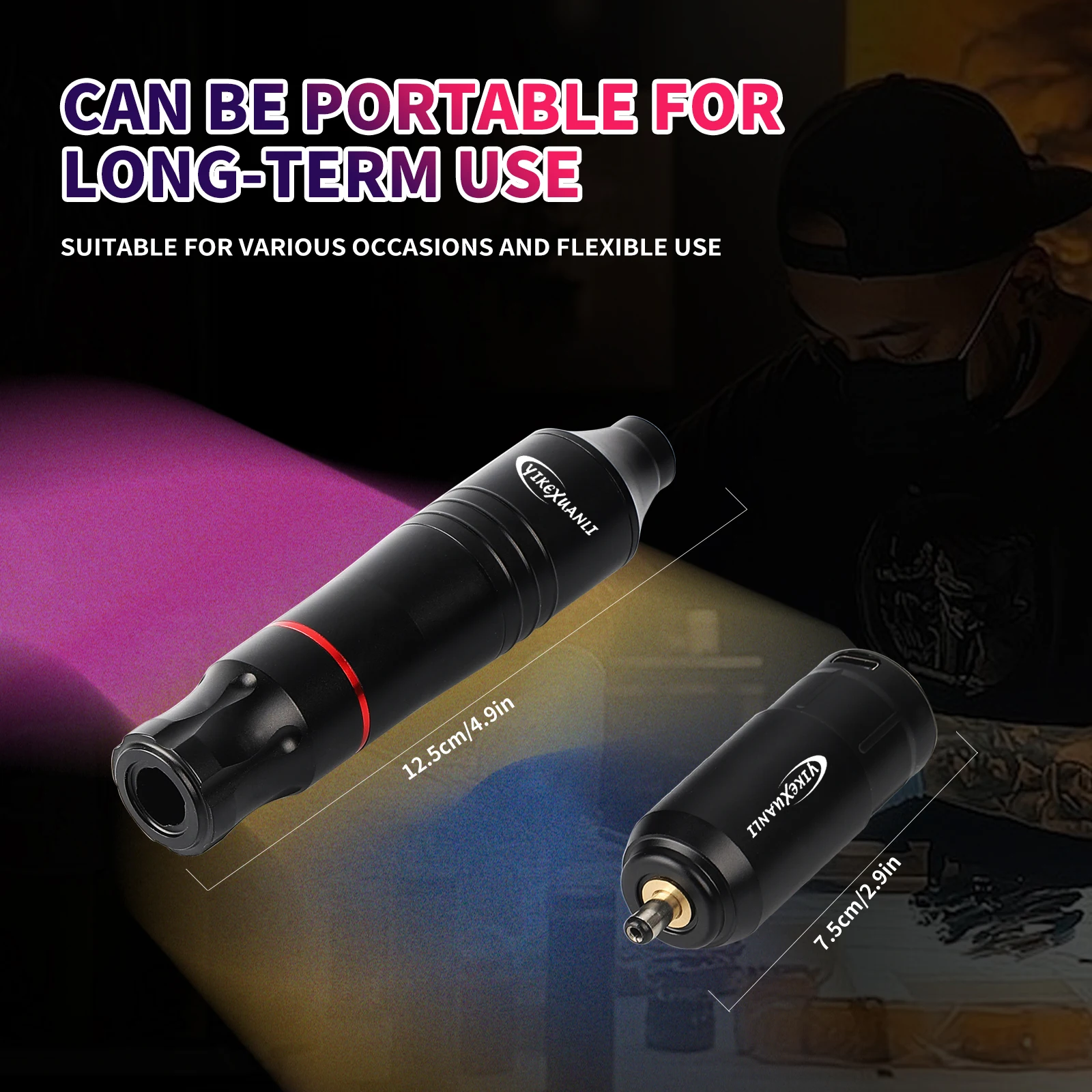 Wireless Tattoo Kit with Power Supply for Beginners Tattoo Pen Set Includes Tattoo Ink And Needles Suitable for Masters Too 5