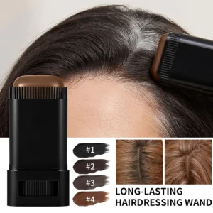 2in1 Hair Dye Stick with Comb Black Brown Coffee Long Lasting Temporary Hair Coloring Covered White Hairs Hairline Pen Washable 1