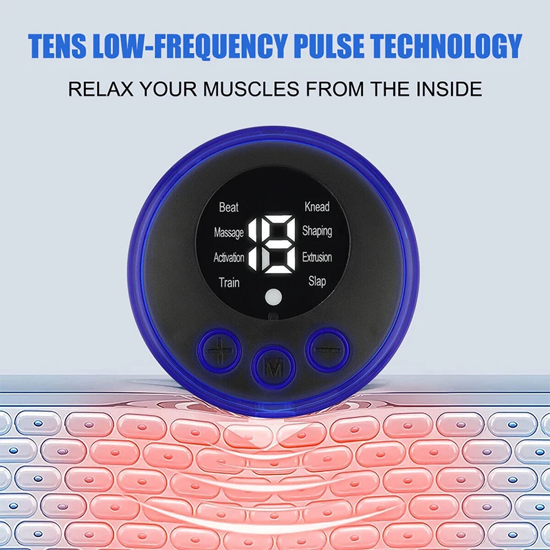 Electric TENS Pulse Neck Massager EMS Cervical Massage for Neck Back Body Eletric Muscle Stimulator Electrostimulator 19 Gears 6