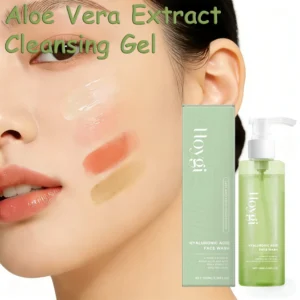 Aloe Vera Cleansing Gel Makeup Remover Gentle Facial Cleansing Moisturizing Hyaluronic Acid Oil Control Shrink Pores Skincare 1