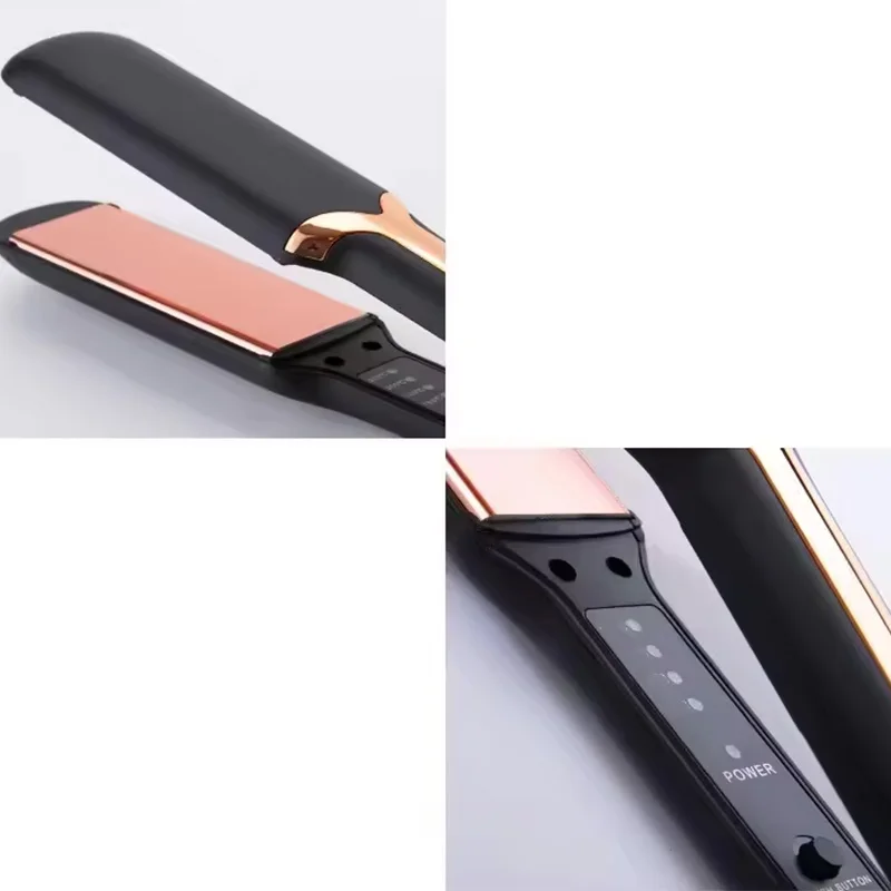 Professional ladies hair straightener portable small electric splint straight styling tool hair straightener and curler 2 in 1 3