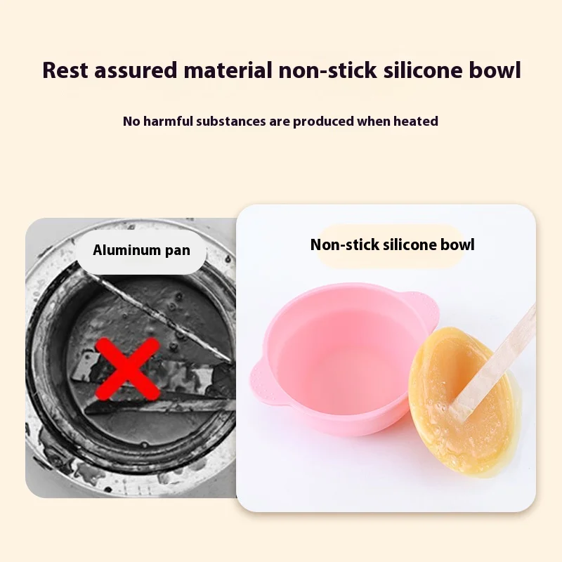 JUSTLANG Folding Wax Warmer Hair Removal Wax Dipping Pot Hair Removal Cream Soft Silicone Small Portable Lose Hair Or Feathers 2