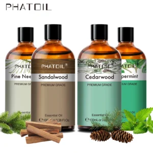 PHATOIL 100ml Premium Essential Oil Sandalwood Lavender Eucalyptus Peppermint Lemongrass Vanilla Aromatherapy Essential Oils 1