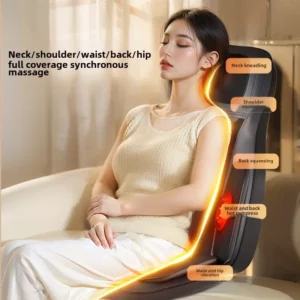 Massage Seat Cushion with Heat Full Body Vibration Warmer Back Massager for Chair Pad Kneading Christmas Gifts for Women Men Hom 1