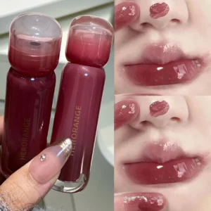Smoked Grape Purple Red Lip Glaze Mirror Water Lip Gloss Moisturizing Liquid Lipstick Clear Tint Makeup Korean Women Cosmetics 1