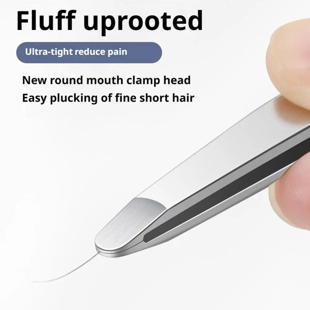 Stainless Steel Brow & Facial Hair Remover Eyebrow Tweezers Non-slip Makeup Remover Tweezer Tools Hair Removal Makeup Tools 6