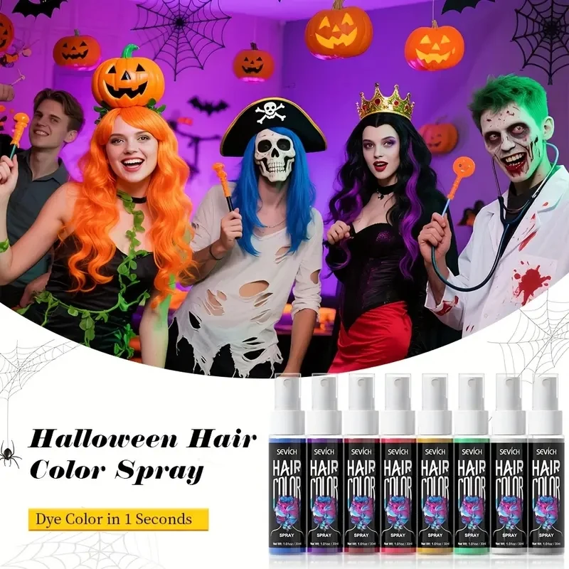 Temporary Hair Color Spray One-Time Hair Dyeing Instant Hair Salon Multi Color Hair Dye Makeup Chalk Washable DIY Party Styling 2