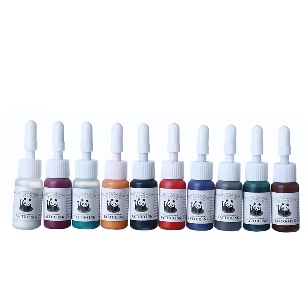 6/8/10 color ,Professional tattoo ink set, tattoo consumables, long lasting, painting, body art supplies 2