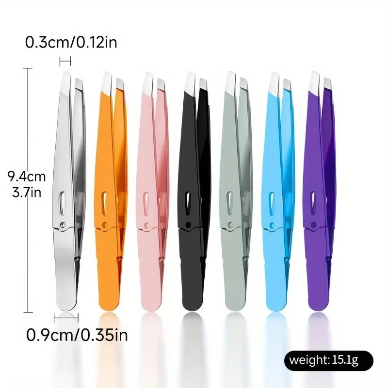 1PC Eyebrow Tweezers Precision,Durable Stainless Steel Tweezers,Eyebrow Tweezer,Daily Beauty Essentials.Color tweezers 4