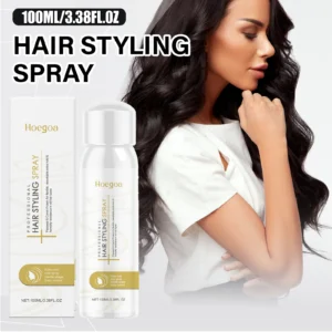 Nourishing Hair Styling Spray Volumizing Hold For Fine Hair Non Sticky Shine Enhancing With Flaxseed Hyaluronic Acid 100ml 1