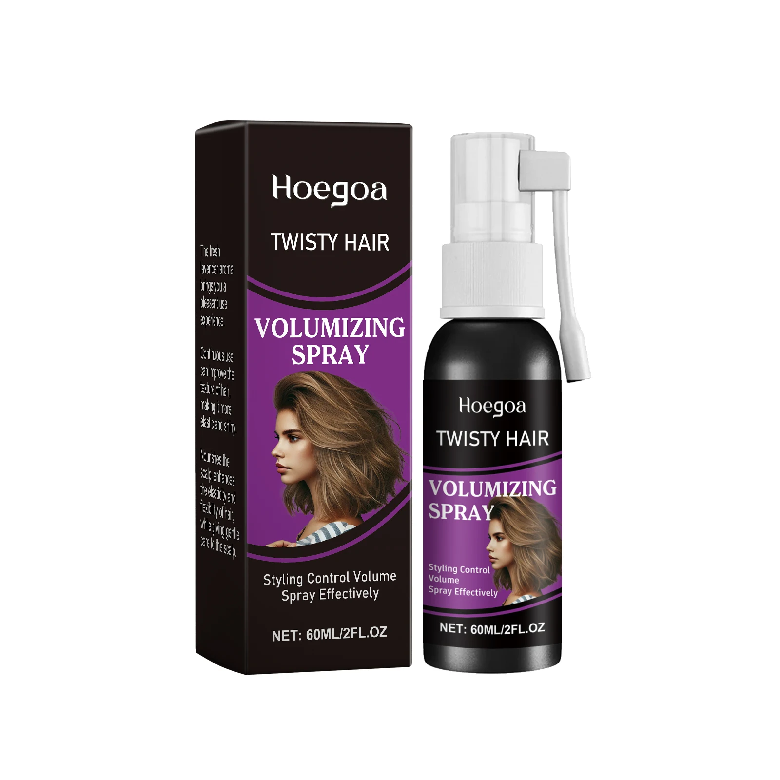 Fluffy Volumizing Hair Spray Quick-Drying Non-greasy Wash Free Increase Volume Lazy People Hairdressing Hair Shaping Spray 3