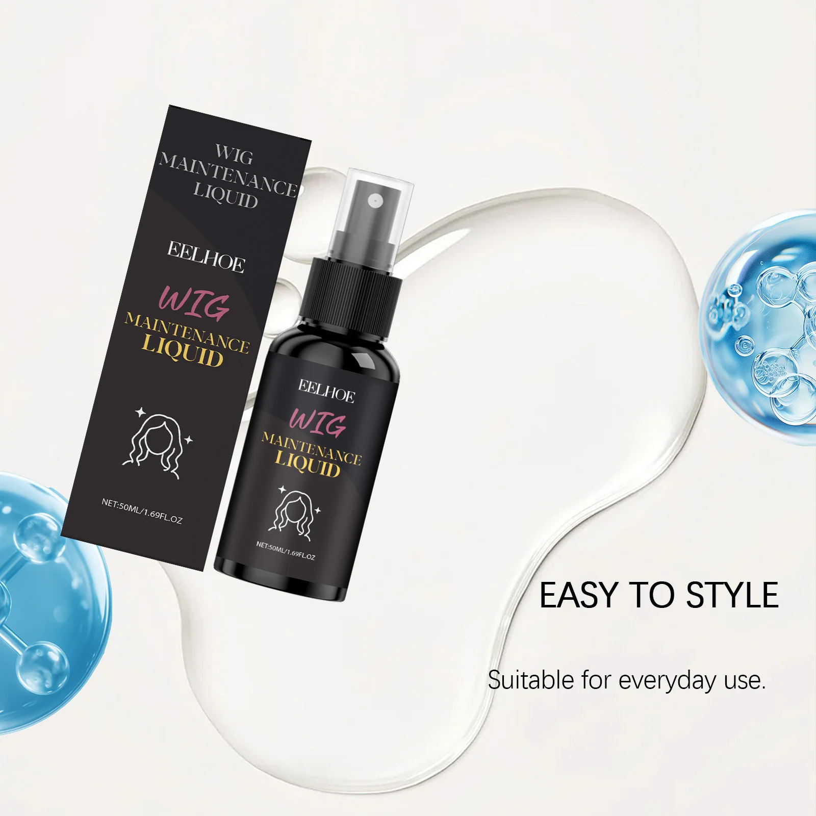 Coconut Wig Volumizing Spray - Boosts Volume, Controls Frizz, Reduces Tangles, Enhances Softness, Non-Greasy for Daily Styling 6