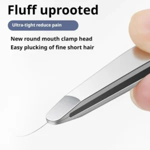 Stainless Steel Brow & Facial Hair Remover Eyebrow Tweezers Non-slip Makeup Remover Tweezer Tools Hair Removal Makeup Tools 1