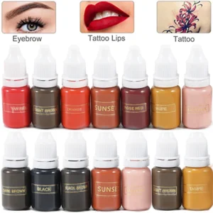 10ml Permanent Makeup ink Color Natural Eyebrow Plant Tattoo Ink Microblading Pigments For Tattoos Eyebrow Lips Body Art Beauty 1