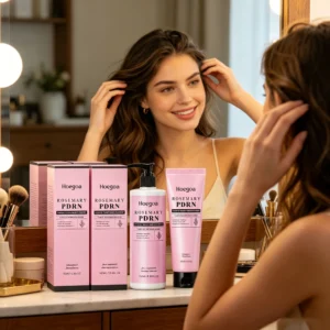 HOEGOA Rosemary Shampoo Conditioner Cleans Scalp Refreshing Oil Controlling Thickening Volumizing Hair Repairs Dry Hair Care Kit 1