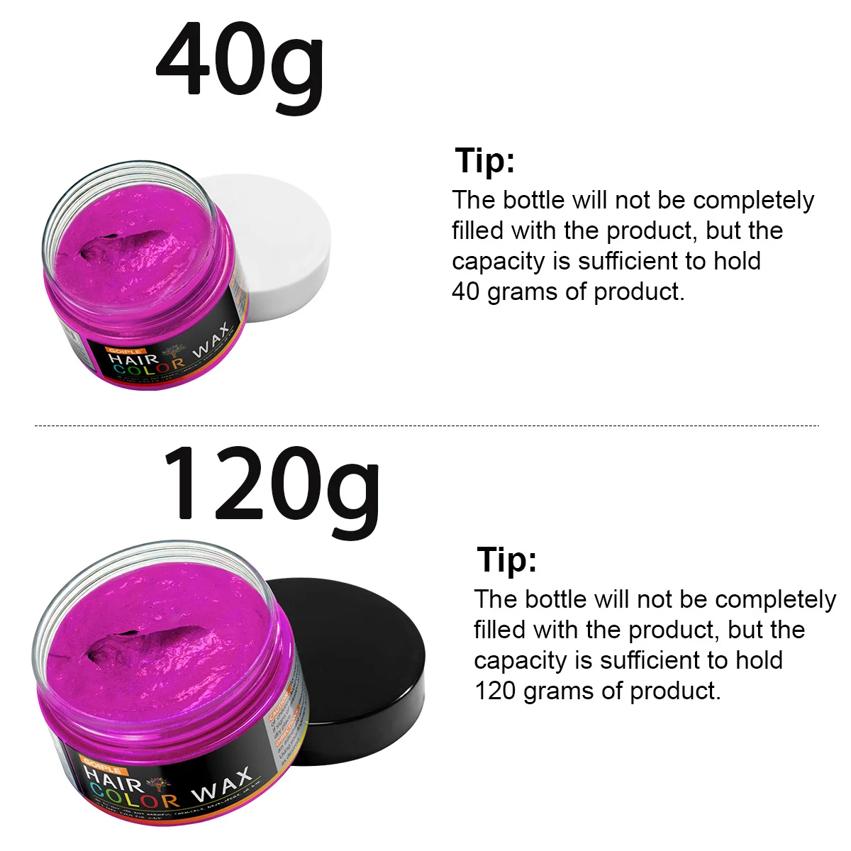 Valentine's Day Hair Color Wax for Men & Women Hair Clay Fashion One-Time Temporary Styling Dye Cream Easy Wash Hair Beard Color 4