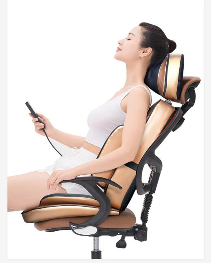 Massage cushion for leaning on of cervical spine massager neck shoulder waist massage chair cushion knead J2216 2