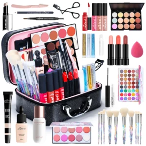 POPFEEL All In One Makeup Kit  for Women Full Kit Set, All in One Makeup Sets Include Eyebrow Eyeliner Eyeshadow 1