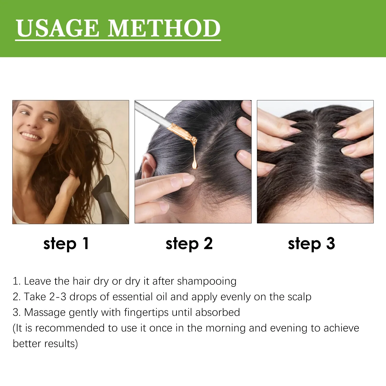 Rosemary Hair Growth Oil Hair Care Thickness Loss Deep Nourishing Scalp Care Strengthen Repair Damaged Oil Control For Men Women 5