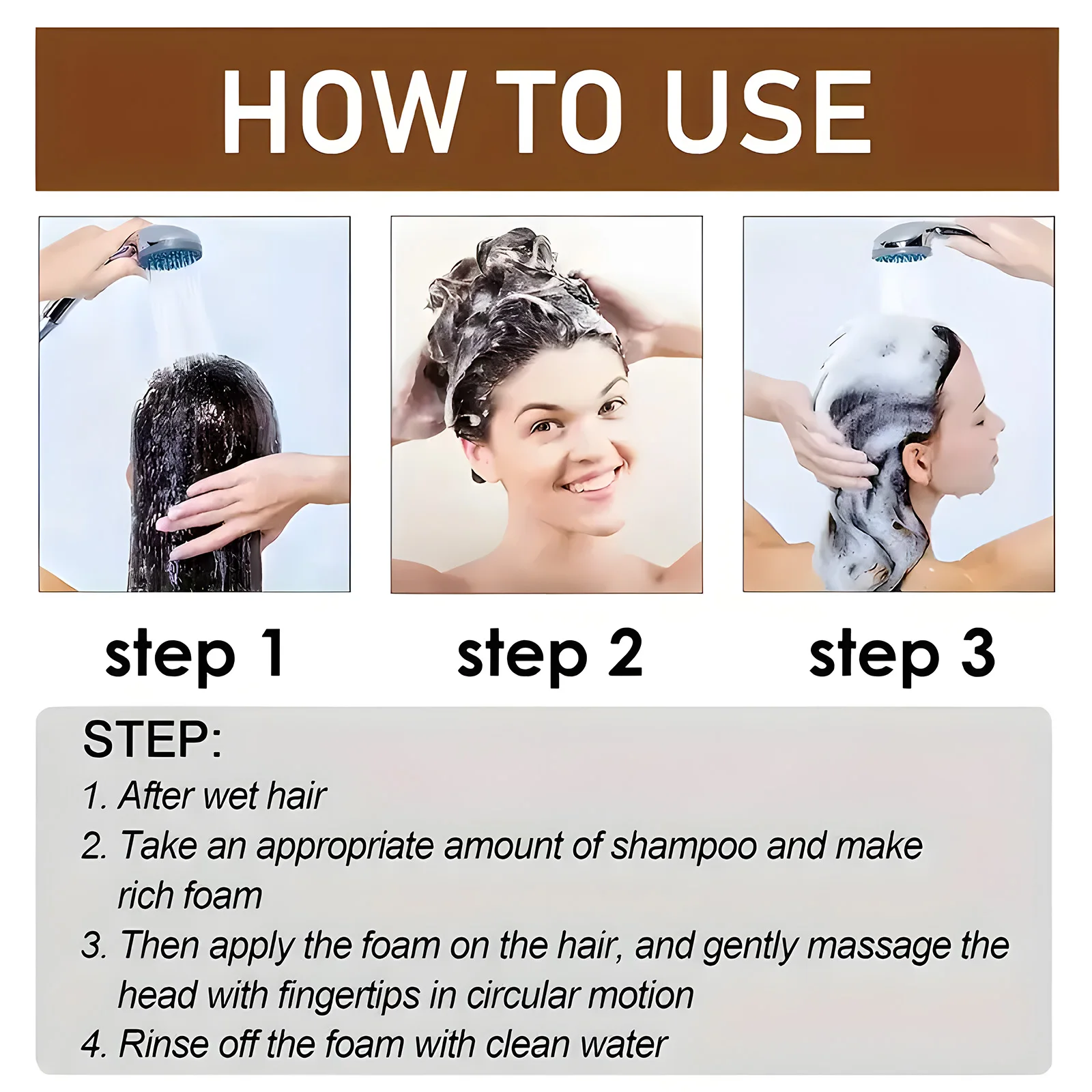 Biotin hair Growth shampoo anti-hair loss treatment for men and women rapid thickening and re-oil beauty health 6