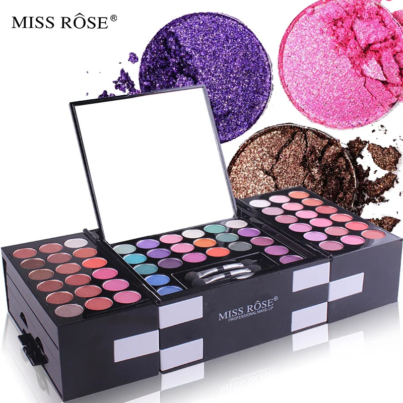 142-color eye shadow, 3-color blush, 3-color eyebrow powder makeup set, makeup artist's special makeup 3