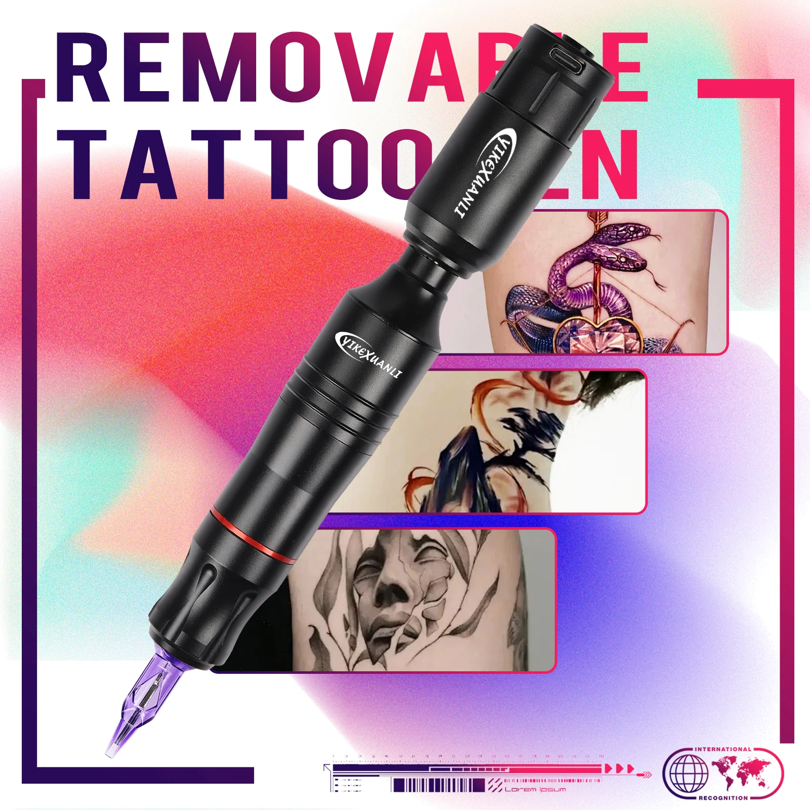 Wireless Tattoo Kit with Power Supply for Beginners Tattoo Pen Set Includes Tattoo Ink And Needles Suitable for Masters Too 2