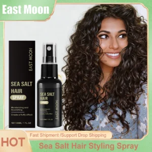 East Moon Sea Salt Hair Volumizing Spray Improve Texture Strong Hold Wave Thickness Non Greasy Modeling Curly Hair Styling Oils 1