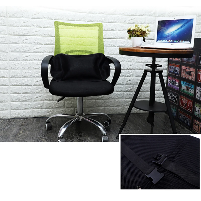 1Pcs BYEPAIN Air Inflatable Cushions Back Support Massage Pillows for Car Home Office Chair Portable Pillow with Pump Massager 5