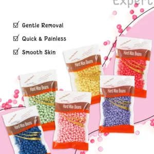 WUWUVISTA 100g/3.52oz Hot Wax Hair Removal Depilatory Waxing Wax Beans for Wax Heater Painless for all Hairs Removal Beans 1