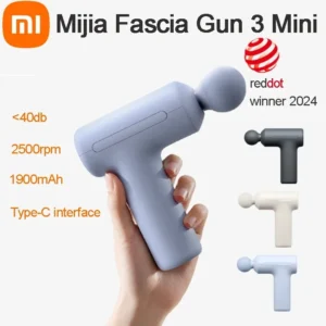 2025 XIAOMI Mijia Mini Fascia Gun 3 Portable Muscle Massage Gun 12kg Thrust Brushless Silent Motor 3 Massager Heads Relax Body 1