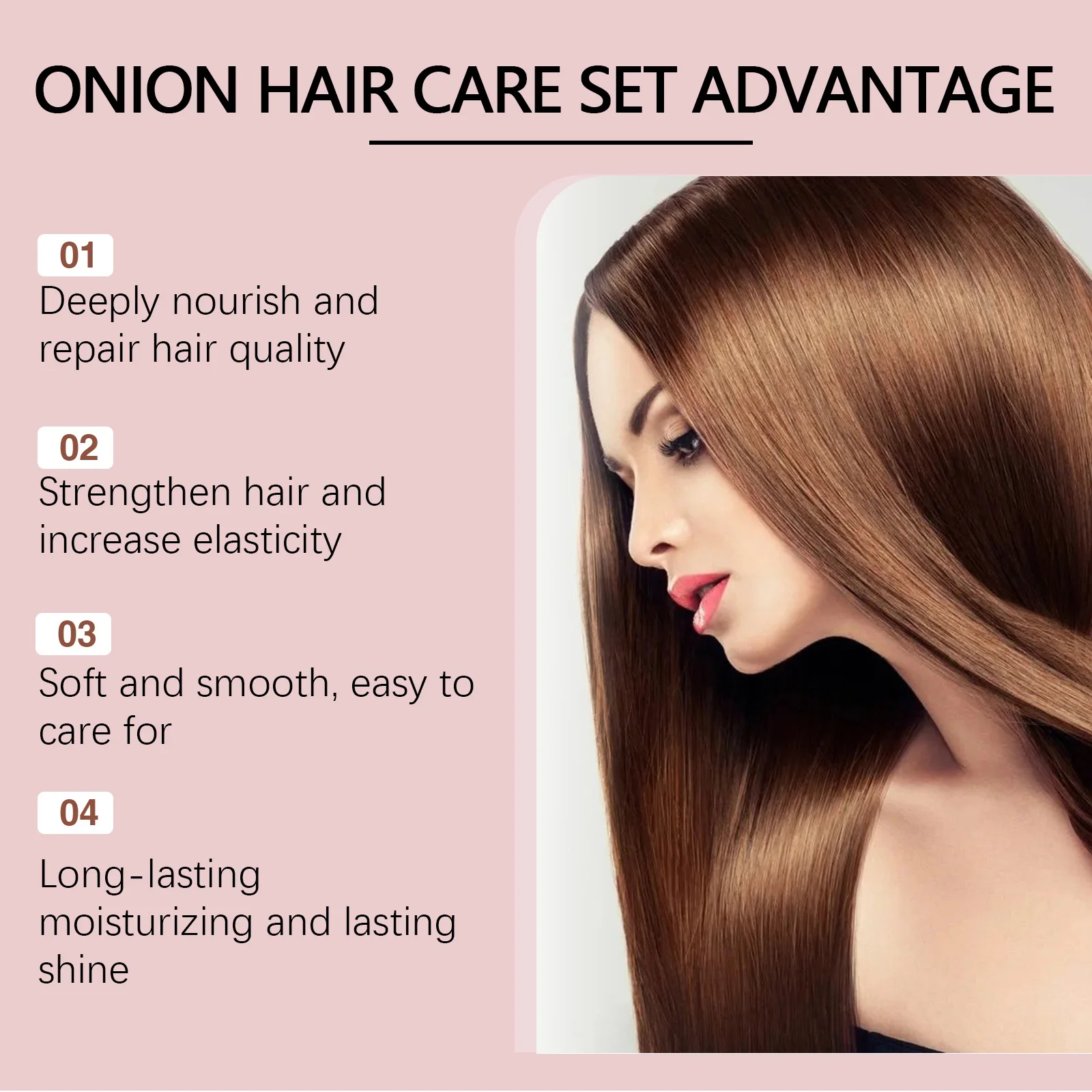 Rosemary Onion Shampoo and Conditioner Sets Anti Hair Loss Improve Rough Frizz Prevent Breakage Repair Damaged Hair Care Product 5