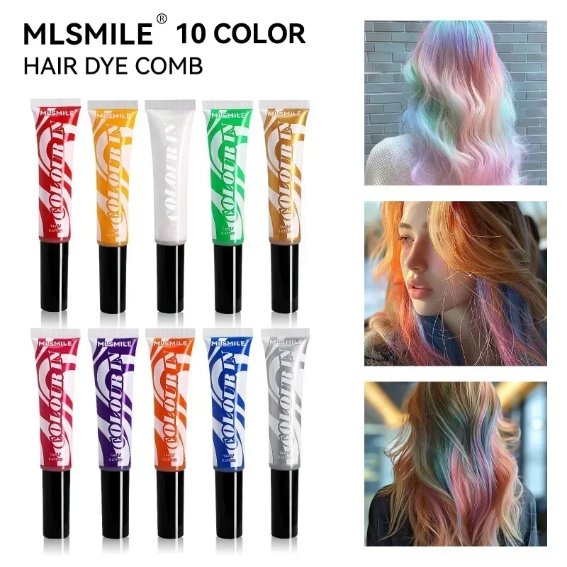 One-off Temporary Hair Coloring Disposable Hair Coloured Chalk Wax for Hair Cover Fashion Design Washable Non-toxic Beauty Tools 2