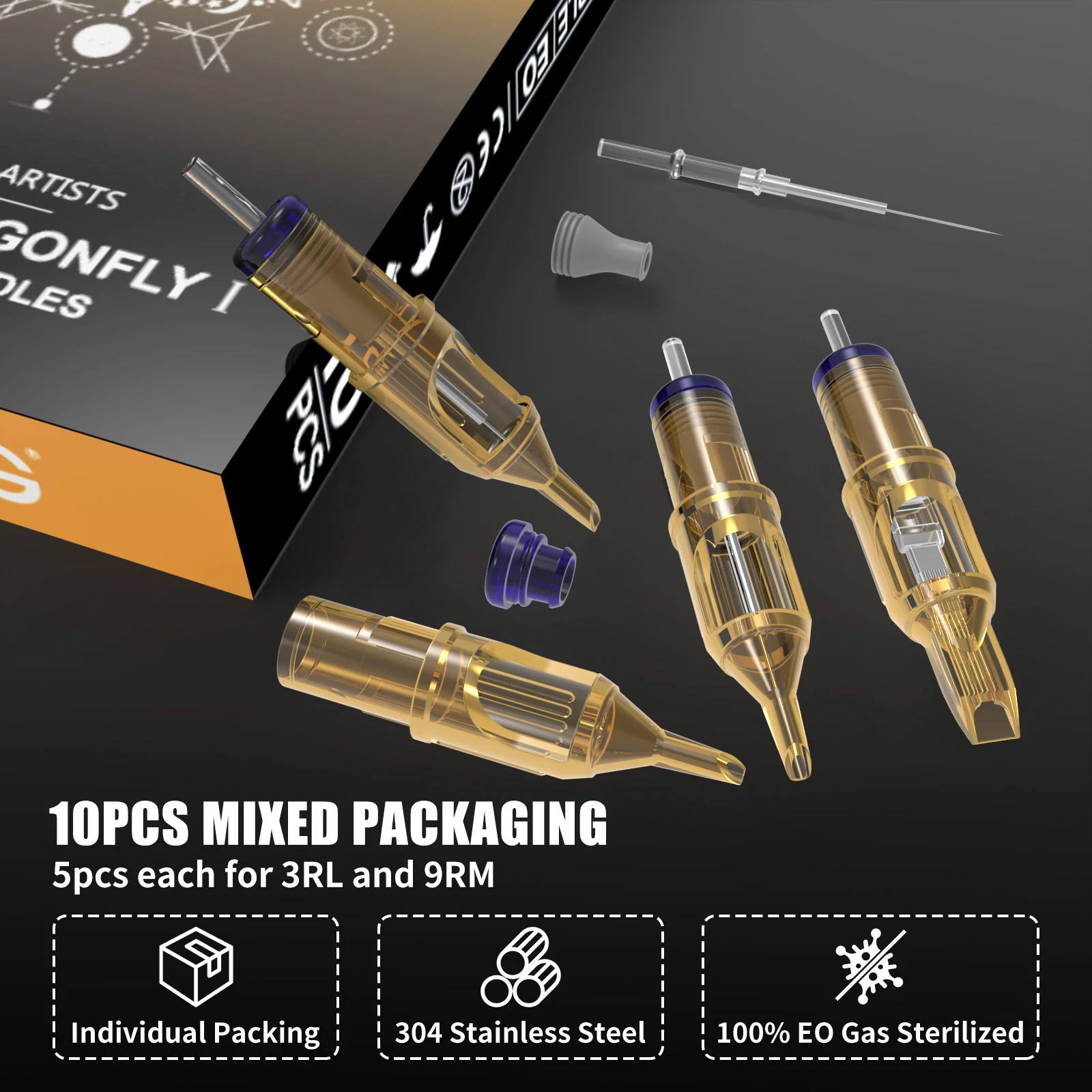 Yilong Wireless Tattoo Machine Rotaty Pen Kit Custom Motor 1600mAh High-Capacity Battery For Permanent Makeup Tattoo Gun Kit 6