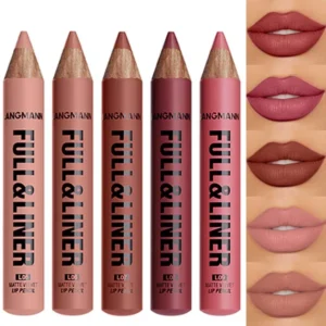 Waterproof Matte Lipliner Pencil Brown Contour Tint Lipstick Pen Long Lasting 12 Color Wooden Lip Liner Pencil Full-lip Makeup 1