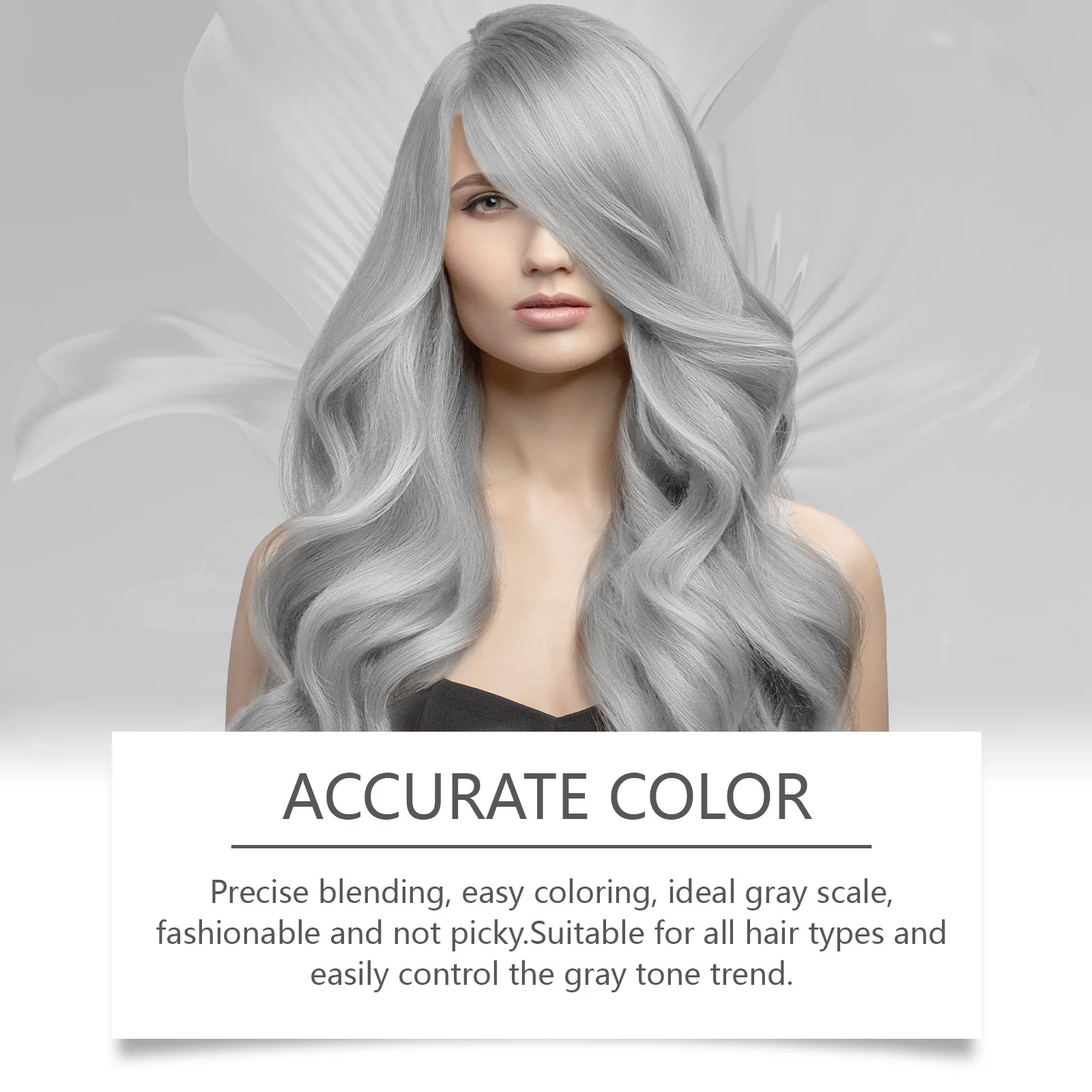 Gray Color Hair Dye Cream Smoky Gray Punk Style Light Color Silver Hair Permanent Professional Hair Colors Dye Wax For Women Men 4