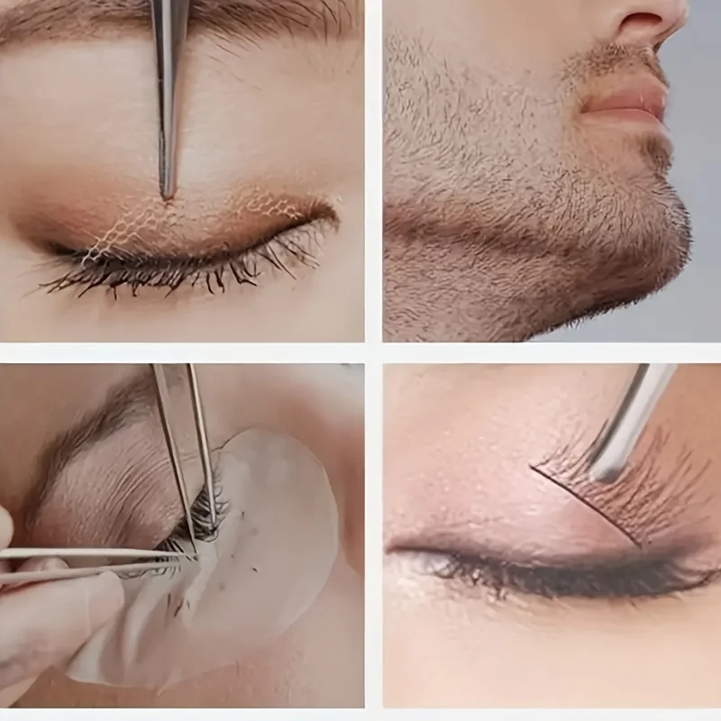 Stainless Steel Black Eyebrow Tweezers, Angled And Flat-Tipped Design For Precise Eyebrow Shaping, Ingrown Hair Removal, And Oth 6