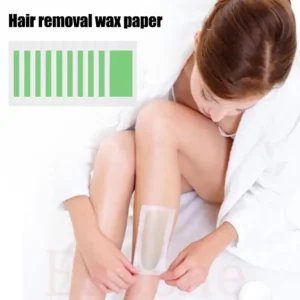 10 Sheets Hair Removal Wax Strips Painless Armpit Lips Leg Body Hair Remove Stickers Eyebrow Face Wax Paper Pad for All Ski V2W1 1