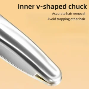 Premium Round Head Tweezers for Eyebrow & Facial Hair Removal Seamless Clips Short Hair Precision Beard Clip 1