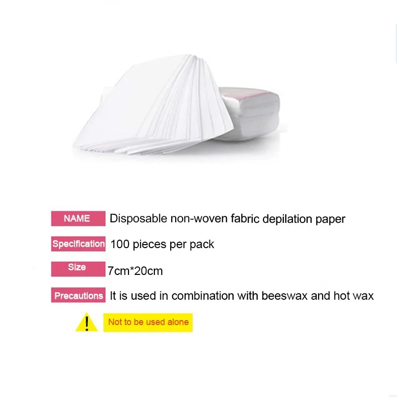 New 200/100pcs Waxing Strips Wax Band Paper for Waxing Tape Paper To Depilate with Wax Depilatory Wax Strips Lz01 3