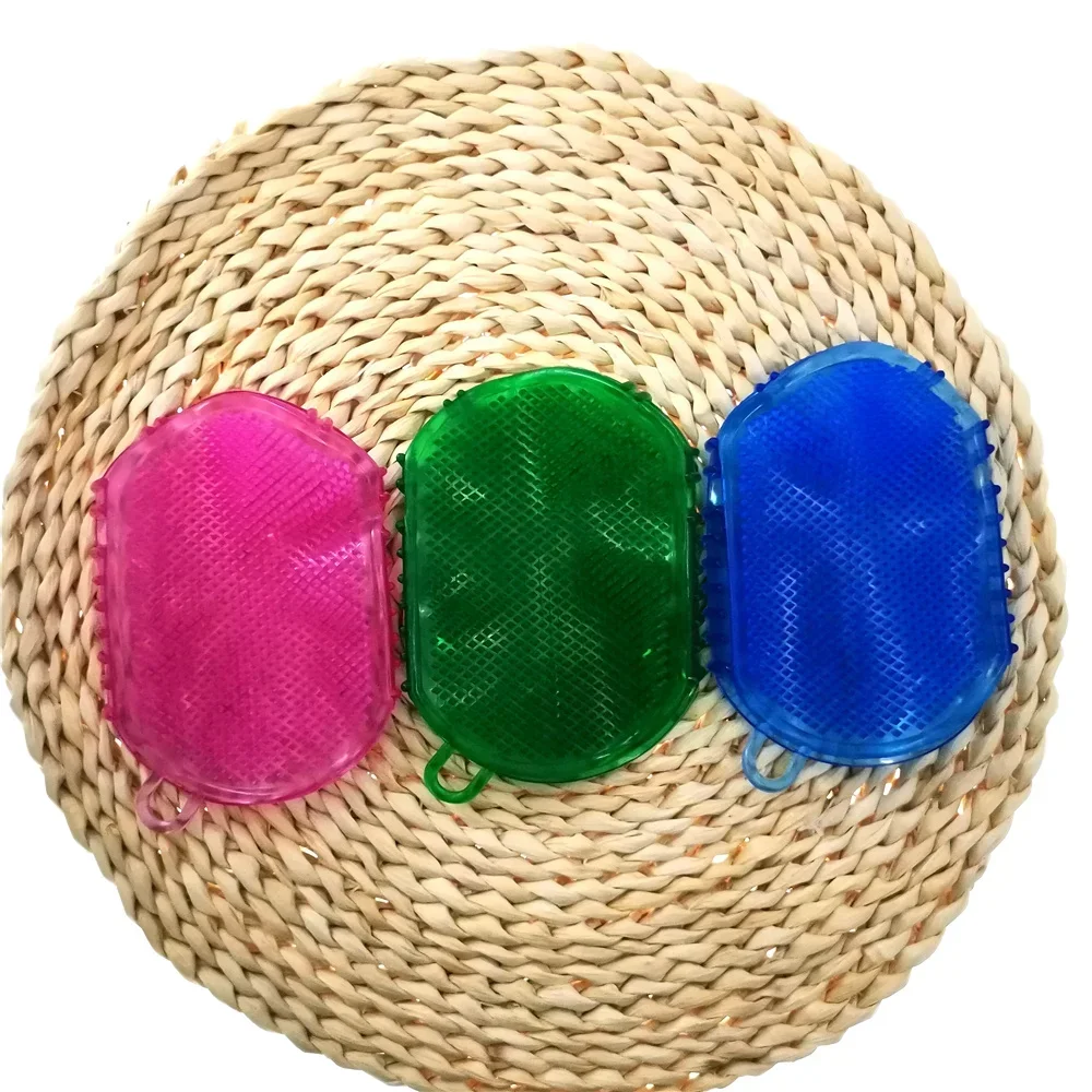 2023 Newest Soft Silicone Massage Scrub Gloves For Peeling Body Bath Brush Exfoliating Gloves Footbrush for the Bath Body Brush 4